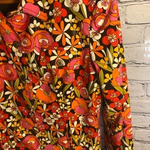 David Meister  Floral Jacket retro fabric